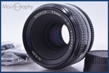 【動作保証】 ニコン Nikon NIKKOR 50mm F2 Ai 前後キャップ&amp;レンズフィルター付 同梱無料 #am3944