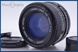 【動作保証】 キヤノン Canon NEW FD 50mm F1.4 前後キャップ&amp;レンズフィルター付 同梱無料 #am3992