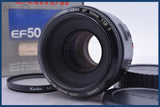 【動作保証】 キヤノン Canon EF 50mm F1.8 II 元箱、取扱説明書、前後キャップ&amp;レンズフィルター付 同梱無料 #am4044