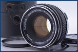 【動作保証】 オリンパス OLYMPUS OM-SYSTEM F.ZUIKO AUTO-S 50mm F1.8 前後キャップ&amp;レンズフィルター、ケース付 同梱無料 #am4388