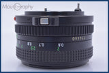 【動作保証】 キヤノン Canon NEW FD 50mm F2 前後キャップ&amp;レンズフィルター付 同梱無料 #am4535