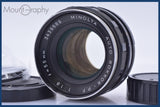 【動作保証】 ミノルタ MINOLTA AUTO ROKKOR-PF 55mm F1.8 前後キャップ&amp;レンズフィルター付 同梱無料 #am4537