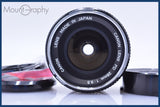 【動作保証】 キヤノン Canon FD 28mm F3.5 前後キャップ&amp;レンズフィルター付 同梱無料 #am4839