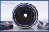 【動作保証】 キヤノン Canon FD 28mm F3.5 前後キャップ&amp;レンズフィルター付 同梱無料 #am4894