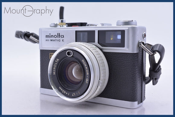 ミノルタ MINOLTA HI-MATIC E 40mm F1.7 同梱無料 #am5307 – MountGraphy