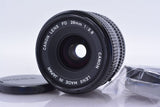 【動作保証】 キヤノン Canon NEW FD 28mm F2.8 前後キャップ付 同梱無料 #am5358