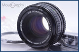【動作保証】 ミノルタ MINOLTA MD ROKKOR 50mm F1.7 前後キャップ&amp;レンズフィルター付 同梱無料 #am5780
