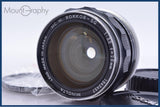 【動作保証】 ミノルタ MINOLTA MC W.ROKKOR-SG 28mm F3.5 前後キャップ&amp;レンズフィルター付 同梱無料 #am5857
