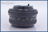 【動作保証】 ミノルタ MINOLTA MD ROKKOR 50mm F1.7 前後キャップ&amp;レンズフィルター付 同梱無料 #am5980