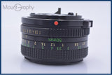 【動作保証】 キヤノン Canon NEW FD 50mm F2 前後キャップ付 同梱無料 #am6242