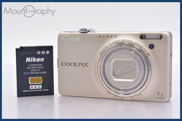 ★極上美品★ ニコン Nikon COOLPIX S6000 7x バッテリー付属 ★完動★同梱可 #am643