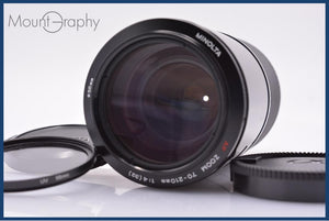 【動作保証】 ミノルタ MINOLTA AF ZOOM 70-210mm F4 前後キャップ&レンズフィルター付 同梱無料 #am6491 動作保証】 ミノルタ MINOLTA AF ZOOM 70-210mm F4 前後キャップ