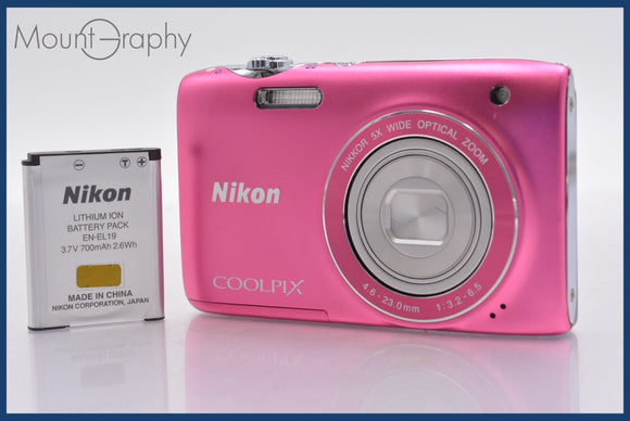 ★極上美品★ ニコン Nikon COOLPIX S3100 5x バッテリー付属 同梱可 #am664