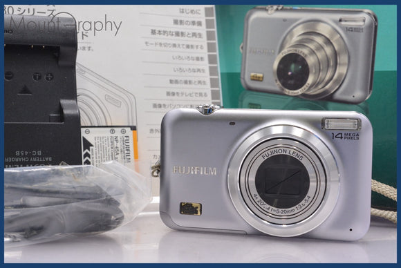 ★極上美品★ 富士フィルム FUJIFILM FinePix JX180 4x 元箱、バッテリー、充電器,取扱説明書付属 ★完動★同梱可 #am672