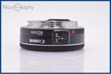 【美品・動作保証】 キヤノン Canon EF 40mm F2.8 STM 前後キャップ&amp;レンズフィルター付 同梱無料 #am6887