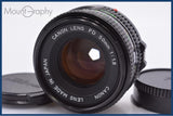 【動作保証】 キヤノン Canon NEW FD 50mm F1.8 前後キャップ付 同梱無料 #am7186