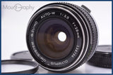 【動作保証】 オリンパス OLYMPUS OM-SYSTEM G.ZUIKO AUTO-W 28mm F3.5 前後キャップ&amp;レンズフィルター付 同梱無料 #am7234