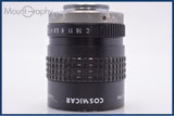 【動作保証】 コズミカ COSMICAR TELEVISION LENS 12.5mm F1.4 Cマウント 同梱無料 #am7347