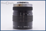 【動作保証】 コズミカ COSMICAR TELEVISION LENS 12.5mm F1.4 Cマウント 同梱無料 #am7347