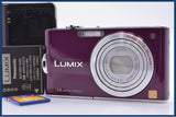 【動作保証】 パナソニック Panasonic LUMIX DMC-FX66 バッテリー、、充電器、メモリカード付 同梱無料 #am7380