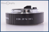 【美品・動作保証】 タムロン TAMRON TAMRON-F AF TELE-CONVERTER 1.4X Pz-AF MC4 ボディーキャップ、後キャップ付 ペンタックスK用(AF) #am7605