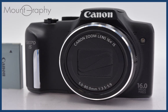 ★極上美品★ キヤノン Canon PowerShot SX170 IS 16x バッテリー付属 ★完動★同梱可 #am772