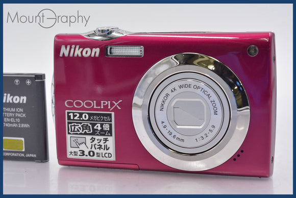 ★ジャンク特価★ ニコン Nikon COOLPIX S4000 4x バッテリー付属 同梱可 #am795