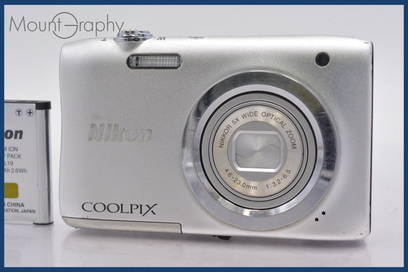 ★実用美品★ ニコン Nikon COOLPIX A100 5x バッテリー付属 ★完動★同梱可 #am800