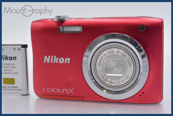 ★実用美品★ ニコン Nikon COOLPIX A100 5x バッテリー付属 ★完動★同梱可 #am803