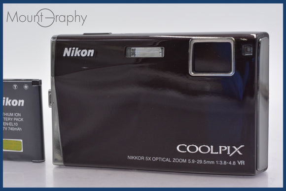 ★良品★ ニコン Nikon COOLPIX S60 5x バッテリー付属 同梱可 #am804