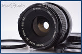 【動作保証】 キヤノン Canon FD 35mm F3.5 S.C. 前後キャップ&レンズフィルター付 同梱無料 #am8041