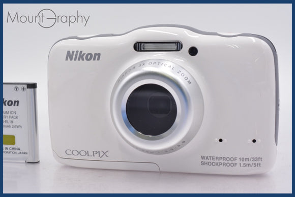 ★極上美品★ ニコン Nikon COOLPIX S32 3x バッテリー付属 ★完動★同梱可 #am807