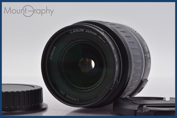 ★良品★ キヤノン Canon EF-S 18-55mm F3.5-5.6 USM 前後キャップ&レンズフィルター付 ★完動★同梱可 #am858