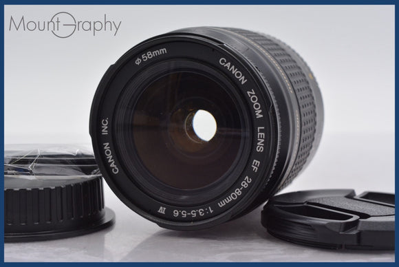 ★良品★ キヤノン Canon EF 28-80mm F3.5-5.6 IV USM 前後キャップ&レンズフィルター付 ★完動★同梱可 #am863