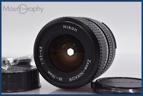 ★極上美品★ ニコン Nikon Zoom-NIKKOR 35-70mm F3.5-4.8 Ai-S 前後キャップ&レンズフィルター付 ★完動★同梱可 #am882