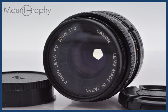 ★良品★ キヤノン Canon NEW FD 50mm F2 前後キャップ&レンズフィルター付 ★完動★同梱可 #am895