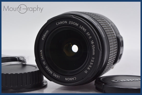 ★特別特価★ キヤノン Canon EF-S 18-55mm F3.5-5.6 IS 前後キャップ&レンズフィルター付 同梱可 #am901