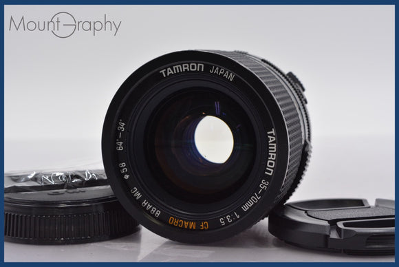 ★極上美品★ タムロン TAMRON 35-70mm F3.5 CF MACRO BBAR MC 前後キャップ、レンズフィルター他 オリンパスOM用(MF)  #am931