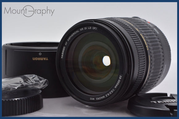 ★極上美品★ タムロン TAMRON AF ASPHERICAL XR Di LD (IF) 28-300mm F3.5-6.3 MACRO 前後キャップ他 キヤノンEF用(AF)  #am942