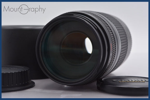 ★極上美品★ キヤノン Canon EF 75-300mm F4-5.6 III USM 前後キャップ&レンズフィルター、レンズフード付 ★完動★同梱可 #am943