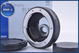 【動作保証】 オリンパス OLYMPUS FOUR THIRDS ADAPTER MMF-3 元箱、ボディーキャップ、後キャップ付 同梱無料 #am9539