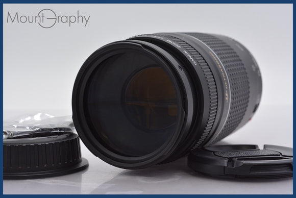 ★極上美品★ キヤノン Canon EF 75-300mm F4-5.6 III USM 前後キャップ&レンズフィルター付 ★完動★同梱可 #am955