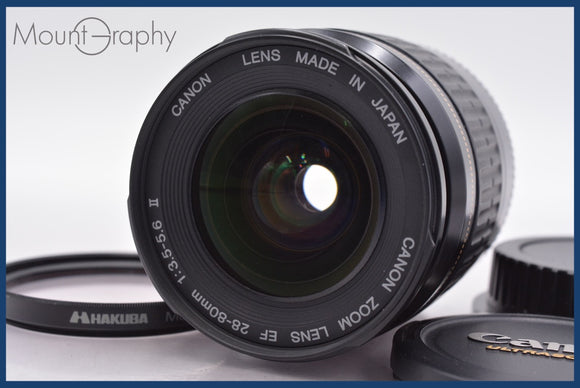 ★極上美品★ キヤノン Canon EF 28-80mm F3.5-5.6 II USM 前後キャップ&レンズフィルター付 ★完動★同梱可 #am980