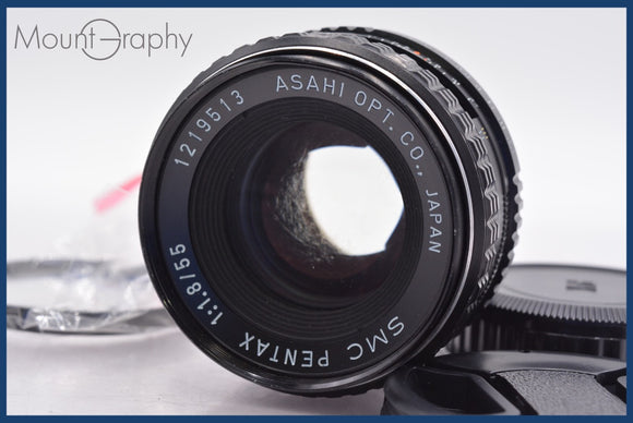 ★実用美品★ ペンタックス PENTAX SMC PENTAX 55mm F1.8 前後キャップ&レンズフィルター付 ★完動★同梱可 #am985