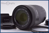 【動作保証】 キヤノン Canon EF-S 55-250mm F4-5.6 IS STM 前後キャップ＆レンズフィルター＆フード付 同梱無料 #am9974