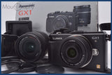パナソニック Panasonic LUMIX DMC-GX1 + Panasonic LUMIX GVARIO 14-42mm F3.5-5.6 + Panasonic LUMIX G 14mm F2.5 元箱、バッテリー、充電器、取扱説明書,前キャップ&レンズフィルターX2、後キャップ付属 #f00049