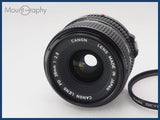 ★極上美品★ CANON キヤノン NEW FD 28mm F2.8 レンズフィルター付 同梱可 #i10528
