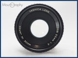 ★良品★ YASHICA ヤシカ DSB 55mm F2 レンズフィルター付 同梱可 #i10549