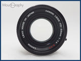 ★特別特価★ CANON キヤノン FD 50mm F1.4 S.S.C. 前キャップ、フィルター付 同梱可 #i10558