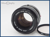 ★良品★ CANON キヤノン NEW FD 50mm F1.4 レンズフィルター付 同梱可 #i10560